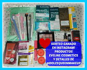 Sorteo ganado instagram Dolcequeenmakeup y Eveline Cosmetics belleza y maquillaje