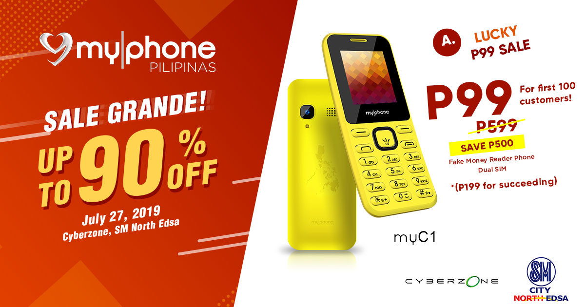 MyPhone SM Cyberzone Partnership Sale, MyPhone myC1