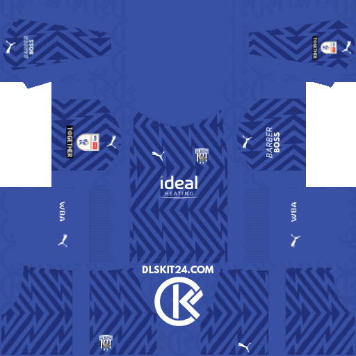 West Bromwich Albion Kits 2023-2024 Puma - Dream League Soccer Kits 2024 (Goalkeeper Away)