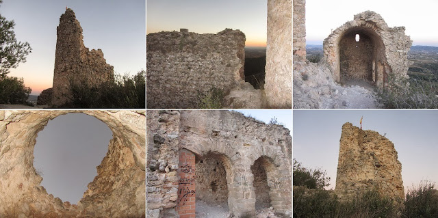 El Castellot-Puig de la Cogulla-Torre de Cal Pascol, diferents parts del castell