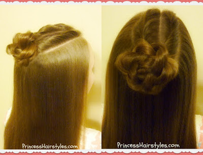 Double twist top knot hair tutorial