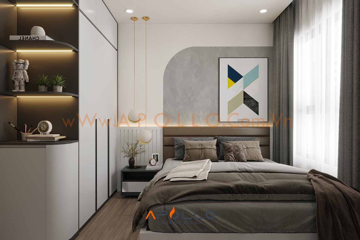 Thiết kế nội thất căn hộ 3PN Tòa GS2 Vinhomes Smart City
