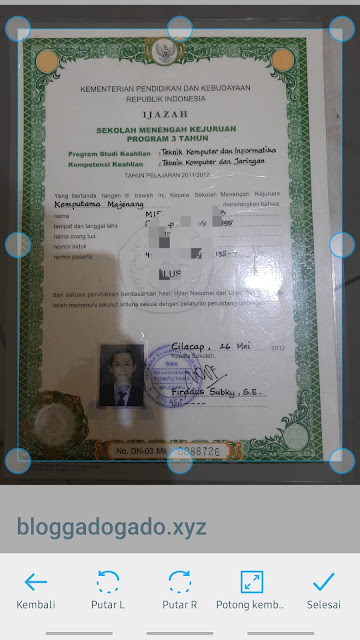 scan Ijazah, SKCK, KK, SIM, Daftar Riwayat Hidup, Surat Lamaran Pekerjaan di HP Android.