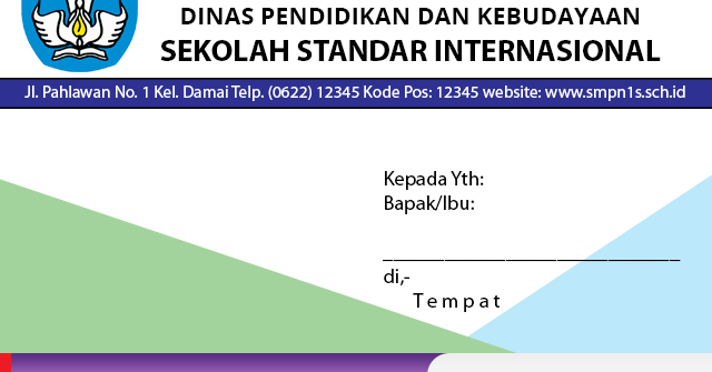 Cara Membuat Dan Mencetak Kop Amplop Surat Dinas Operatorsekolahdbn Informasi Pendidikan Indonesia