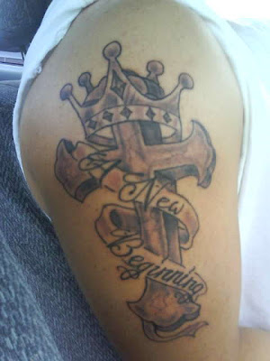 Crown Tattoo Design on Forearm