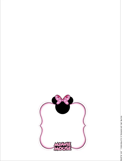 Pretty Minnie in Pink: Free Printable Party Invitations.