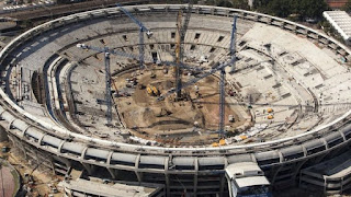 NOVO MARACANÃ EM SUAS ETAPAS DE CONSTRUÇÃO 2012