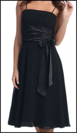 stunning spaghetti strap black evening dress