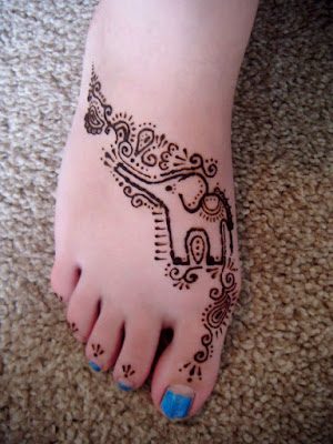 New Henna Tattoo on foot bEst collection of 2017-2018