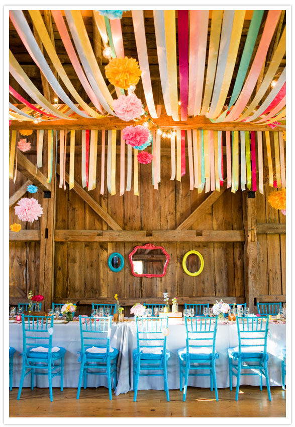 Wedding Wednesday Married in Maine A BarnChic Celebration of Color