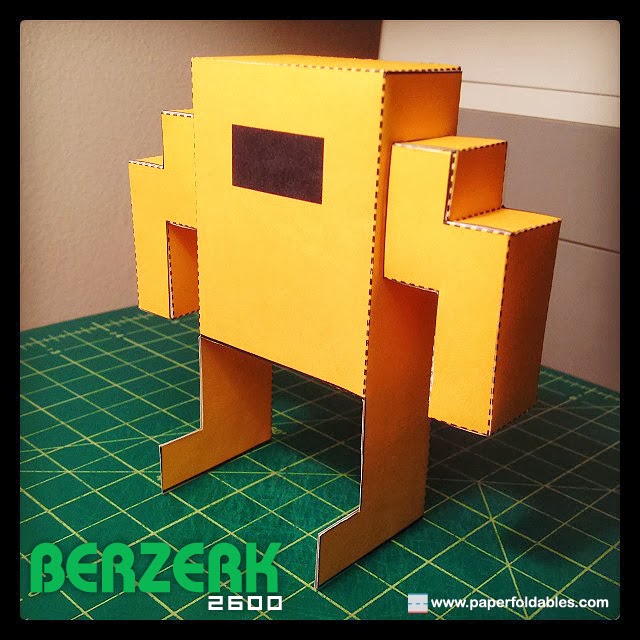 Berzerk 2600 Paper Toy