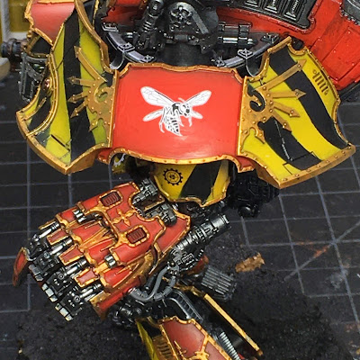 Adeptus Titanicus Legio Ignatum Warlord Titan WIP - left arm detail