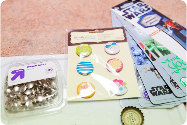 Bottle Caps Pushpins & Magnets - www.thelifeofawannabesupermom.blogspot.com