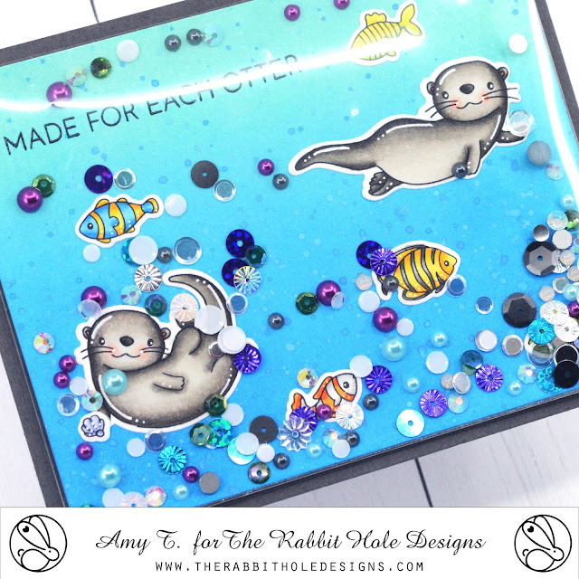 Otterly Adore Stamp and Die Set illustrated by Agota Pop, Sea-ing is Believing Stamp and Die Set illustrated by Agota Pop, A2 Shaker Acetate Sheets by The Rabbit Hole Designs #therabbitholedesignsllc #therabbitholedesigns #trhd