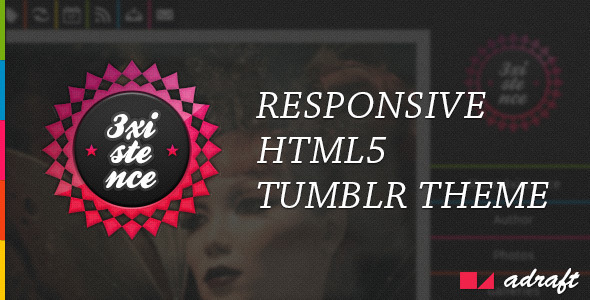 3xistence - Responsive Tumblr Theme - Blog Tumblr
