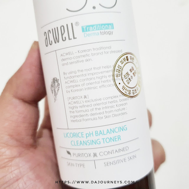 Review ACWELL Licorice pH Balancing Cleansing Toner