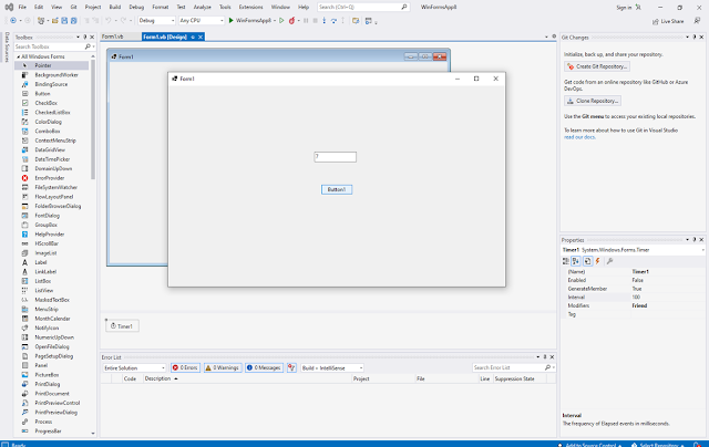 Write a VB.Net Program to display the numbers continuously in TextBox by  clicking on Button.