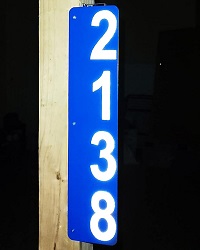 Image: Reflective Custom Address SIGN – Reflective Address, Highly Visible at Nighttime and Daytime, Excellent for 911 Emergency Response, Delivery Service, TWO-SIDED 4x18-inches, 3M EGP Reflective, Great Gift