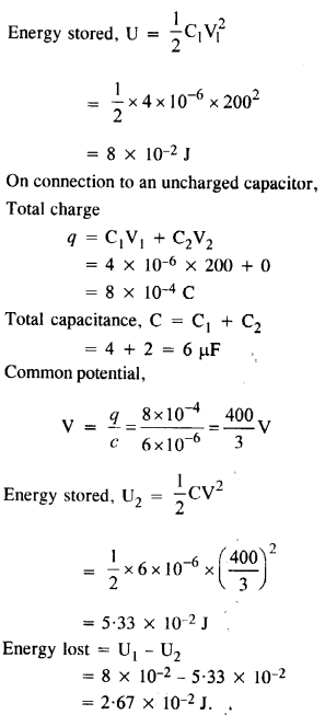 Solutions Class 12 Physics Chapter-2 (Electrostatic Potential and Capacitance)