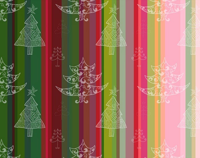 Colorful Vertical Stripped With Tree Image For Christmas Theme Background