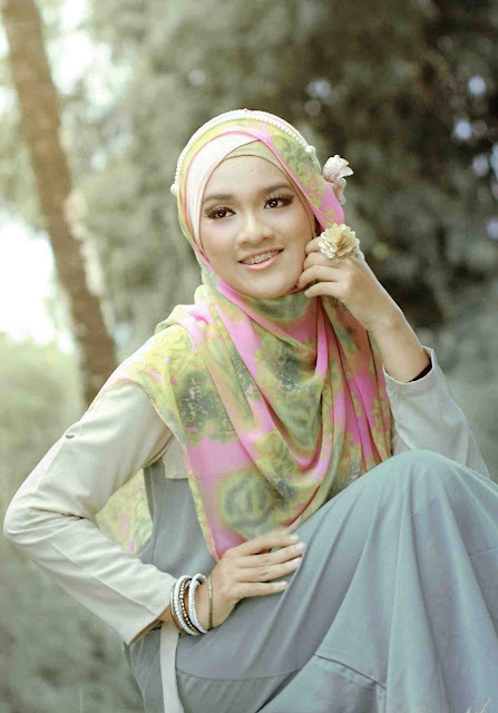 Model kreasi hijab  paris untuk lebaran