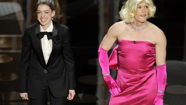 James Franco Anne Hathaway gala oscar 2011