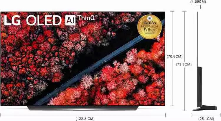 LG  C9 138 CM ( 55 Inch) OLED Ultra  HD 4K Smart Tv