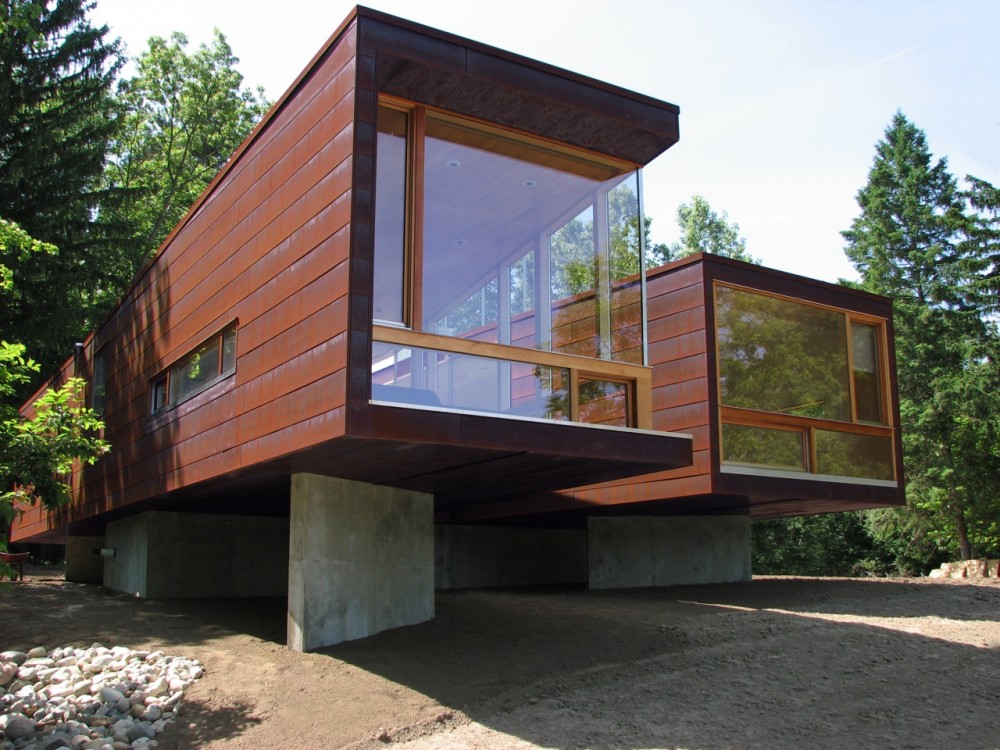 Beautiful Houses: Modular frame prefab cottage, Michigan ...