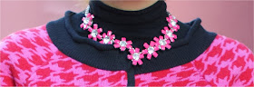 pink necklace, sodini necklace, fashion and cookies, fashion blogger