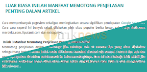 Luar Biasa Inilah Tiga Manfaat Memotong  Penjelasan Penting Dalam Artikel