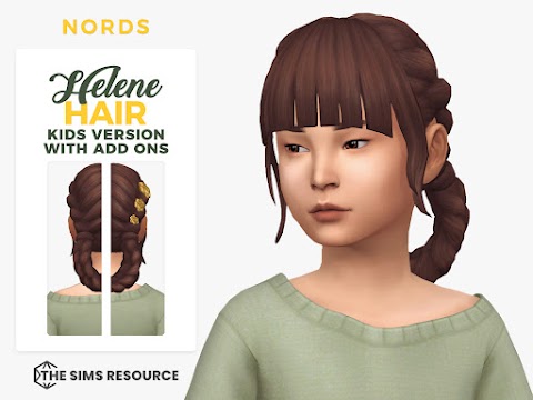 Helene: A Sims 4 CC Hair for Kids