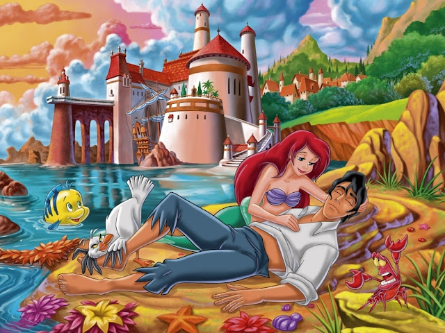 Putri duyung Ariel dan pangeran Erik