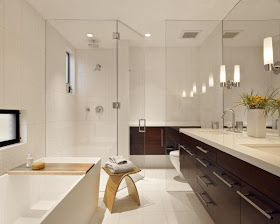 Modern Large Bathroom remodeling photo