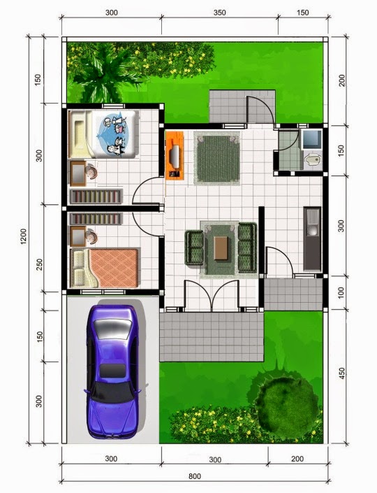 desain rumah minimalis type 45 6