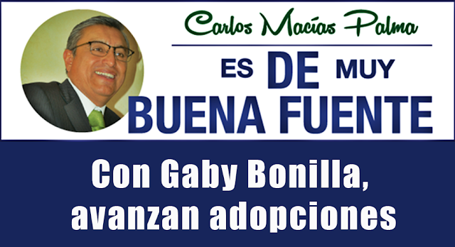 Con Gaby Bonilla, avanzan adopciones