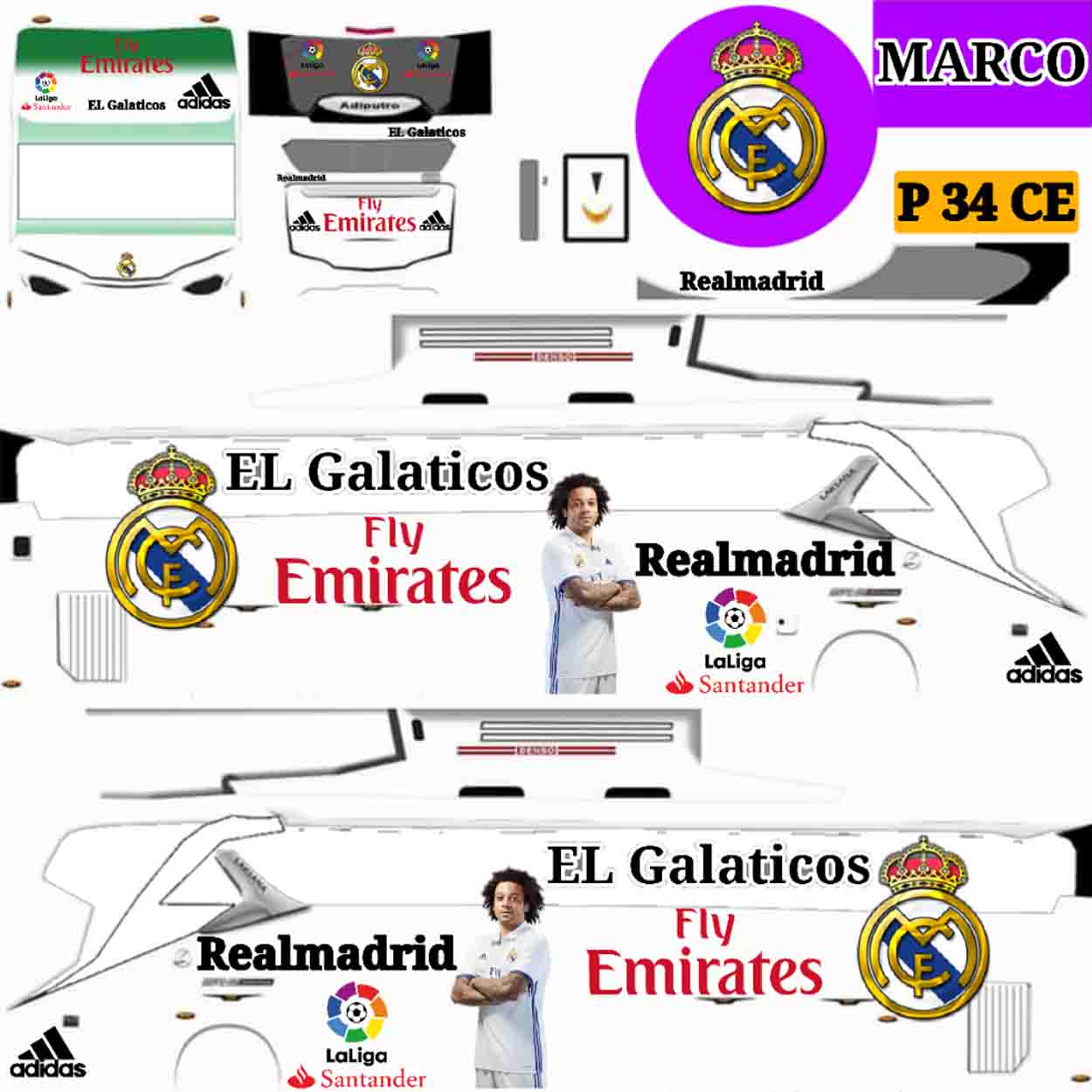 download livery bus real madrid