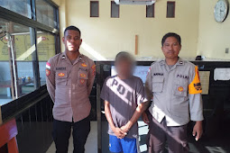 Polsubsektor Skouw Berhasil Amankan Seorang Pria Bawa Ganja dari Perbatasan RI-PNG