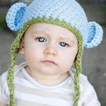 Organic Cotton Chunky Mini Monkey Flap Hat