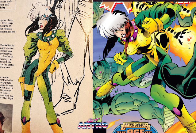 Era di Apocalisse X-Men design personaggi 4 Rogue