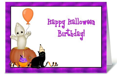 Happy halloween birthday images graphics cards download