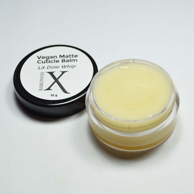 vegan matte cuticle balm in jar full to top of jar edge