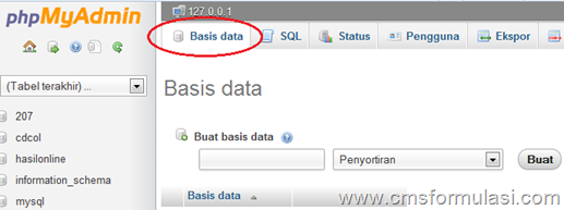 Cara Install CMS Formulasi di Localhost Bag. 1