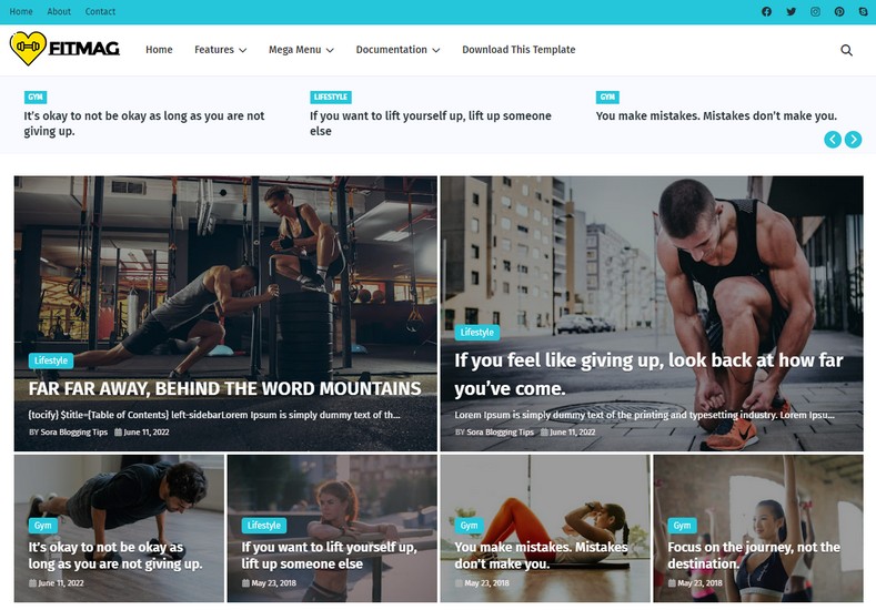 FitMag Blogger Template