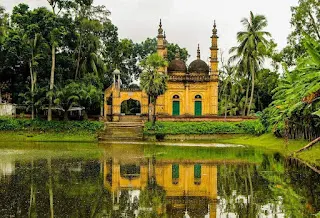 গ্রামের মসজিদের ছবি - মসজিদের সামনের ডিজাইন  - মসজিদের ছবি আকাঁ - Mosque front design - NeotericIT.com