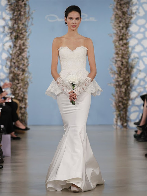 Oscar de la Renta Spring 2014 mermaid lace Wedding Dresses