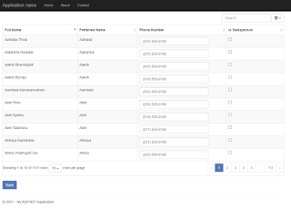 How To Persist Input Control Values In Bootstrap-Table On Paging, Filtering And Searching In ASP.NET MVC