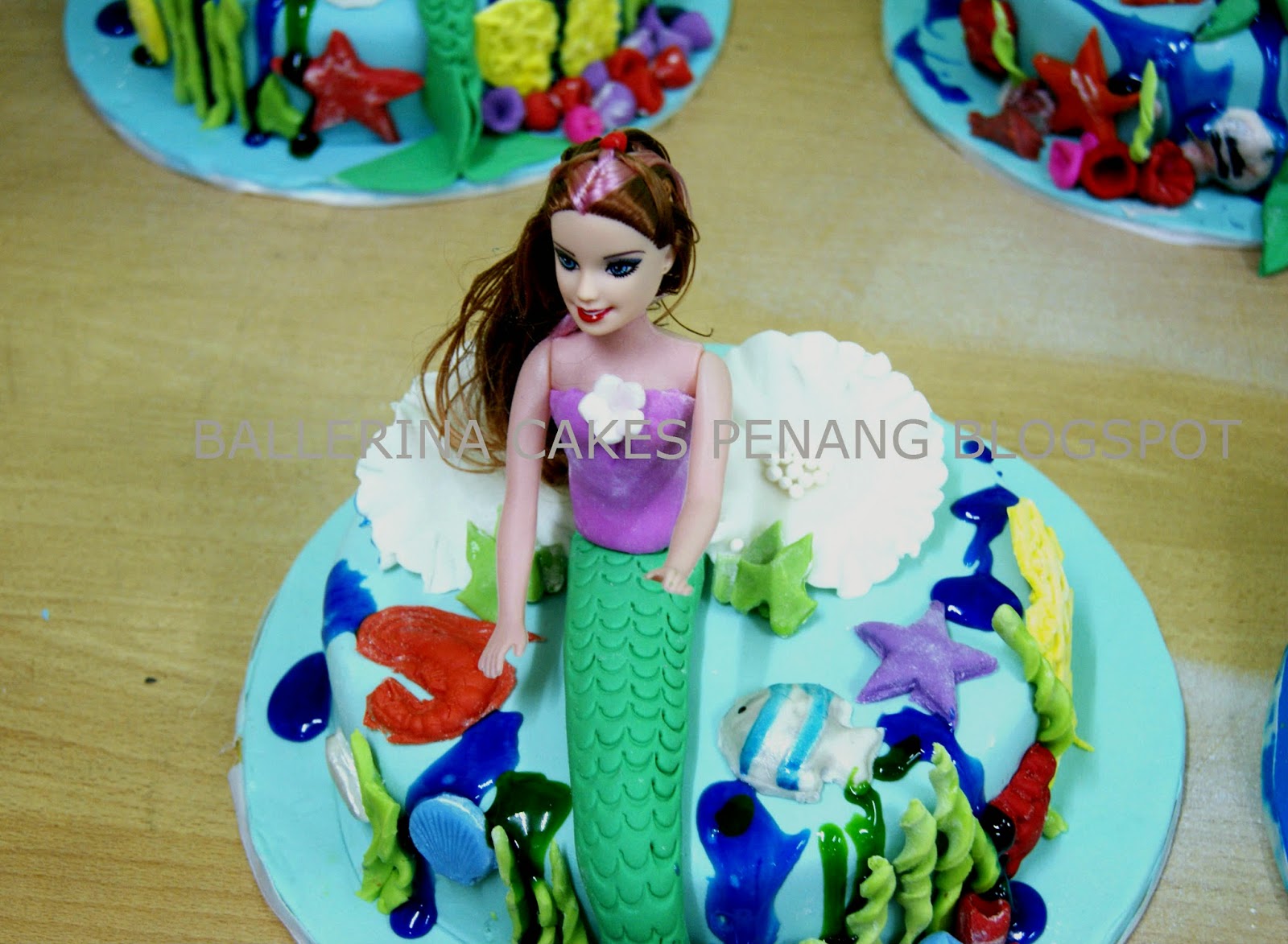 BALLERINA CAKES PENANG Kelas  Dekorasi  Kek Fondan Mermaid 2019