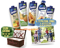 Logo Santal - assapora la frutta: vinci 119 set da Pic-Nic e 1 set di 4 biciclette per tutta la famiglia