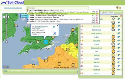 Spin Cloud - Weather Map