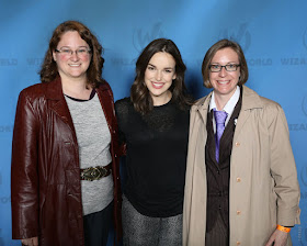 Photo of me, Elizabeth Henstridge, and Amanda, from the Wizard World St. Louis photo op